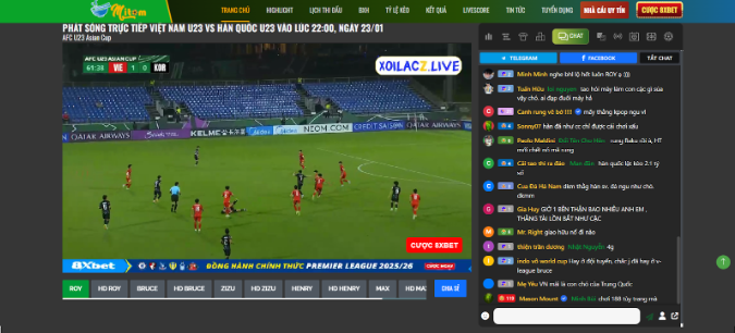 Mitom TV là một trang web trực tiếp bóng đá quen thuộc với người hâm mộ 